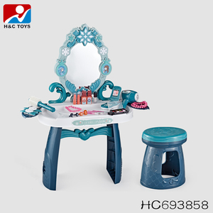 ชุดของเล่นเสริมความงามแบบแฟชั่นสำหรับเด็กหญิงโต๊ะเครื่องแป้งพร้อมไฟดนตรีของเล่นโต๊ะแต่งหน้าพลาสติกสำหรับนักร้องตัวน้อย - Product Image 6
