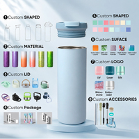 Nouvelles tasses à café réutilisables 500 ml en acier inoxydable à double paroi, mug isotherme personnalisable, vente chaude