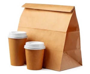 Tomar llevar-de café marrón embalaje bolsa de papel que hace la máquina - Product Image 2
