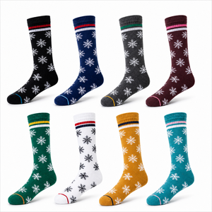<span class=keywords><strong>Calcetines</strong></span> de Esquí de Lana Merino hasta la Rodilla, Acolchados, que Absorben la Humedad, Antideslizantes, con Compresión Graduada, Ecológicos, con Logotipo Personalizado OEM Gratis - Product Image 2