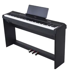 ポータブル88キー加重ハンマーアクションキーボード電子デジタルピアノオルガンMIDIミュージックキーボード中国工場