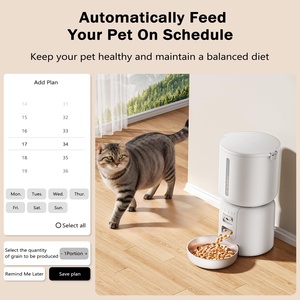 New Series 4L Battery Automatic <b>Cat</b> <b>Feeder</b> Voice Recording Wireless Smart Pet <b>Feeder</b> - Product Image 3