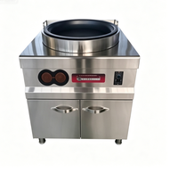 Four à induction rotatif automatique robuste pour la cuisson des pains frits, idéal pour les stations de cuisson en cuisine ouverte d'hôtel