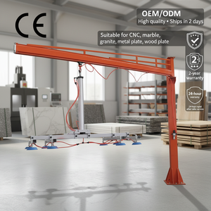New Workshop Electric Jib <strong>Crane</strong> 100kg Capacity Five Meter Arm 270 Rotation Customized Lifting Device For Steel Plate Transfer - Product Image 1