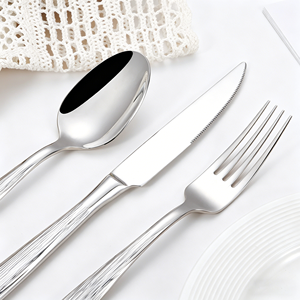 Vente <span class=keywords><strong>en</strong></span> gros usine – Ensemble de <span class=keywords><strong>couverts</strong></span> de luxe <span class=keywords><strong>en</strong></span> acier inoxydable 18/10, design miroir poli, style europé<span class=keywords><strong>en</strong></span>, pour steak, couteau, fourchette et cuillère - Product Image 4