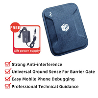 SHUNXIANG Barrera de Radar Inalámbrica de 80 GHz con Protección Anti-impacto IP65, Motor con Acabado Cepillado, Bluetooth y Depuración por APP, Recta