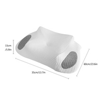 Vente Flash : Oreillers Ergonomiques Orthopédiques en Tissu Soie Glacée avec Mousse à Mémoire de Forme pour Dormeurs Latéraux