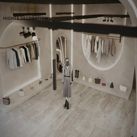 Meubles de magasin de vêtements de haute qualité, en bois massif, présentoirs de vêtements, comptoir de magasin de luxe, design pour magasin de vêtements
