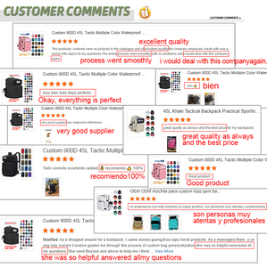 Hot Sale 45l Unisex Tactische Nylon Oxford Rugzak Custom <span class=keywords><strong>Logo</strong></span> Gepersonaliseerde Stijl Voor Buitensport Rits Sluiting - Product Image 6