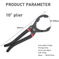 Rivet de nettoyage de voiture Pince de verrouillage pour filtre à huile de moteur de 10 pouces