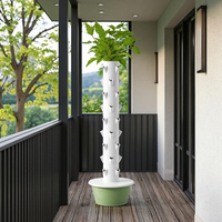 Système hydroponique TSP-L9-36P PP avec prise UK pour balcon intérieur, automatique vertical pour culture en tour, pour ferme, neuf et d'occasion