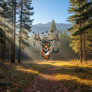 T-shirt Camo Dad Hunting Deer pour la fête des pères, Hunter Dad - Product Image 3