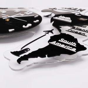 ลูกโลกจำลองสำหรับตกแต่งบ้าน, นาฬิ<span class=keywords><strong>กา</strong></span>ติดผนังแผนที่โลกอะคริลิค 3 มิติ สำหรับตกแต่งผนัง, นาฬิ<span class=keywords><strong>กา</strong></span>แผนที่<span class=keywords><strong>โลก</strong></span> 3 มิติ พร้อมไฟเรืองแสง - Product Image 6