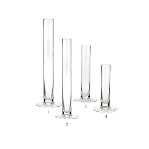 Trumpet Glass <strong>Vase</strong> <strong>Mini</strong> Cylinder Bud Glass <strong>Vase</strong> High Borosilicate Glass <strong>Vase</strong> - Product Image 1