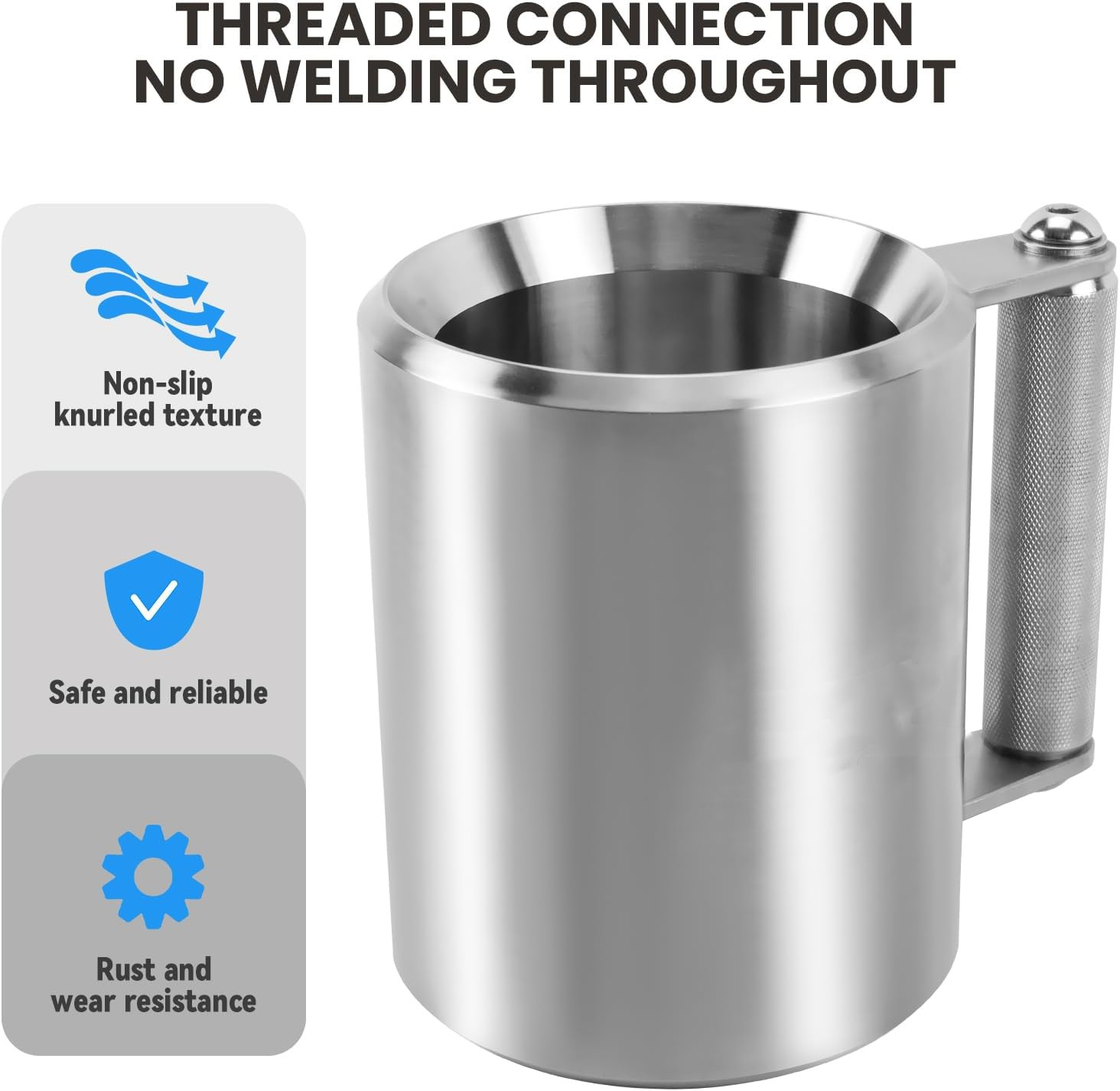 Wellshow 22LB Dumbbell Coffee Mug - Insulated Stainless Steel Heavy Mug for  Gym Trainers, Customized Logo Available