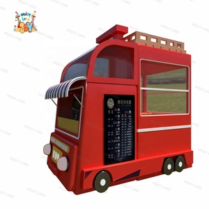 プレンドシティタウン木製プレイハウス販売車ロールプレイハウス屋内プレイエリア子供子供用ソフトキッズ屋内遊び場設備 - Product Image 1