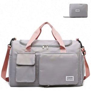 Sac de voyage pliable grande capacité, sac de sport personnalisé avec logo, sac de week-end avec compartiment à chaussures - Product Image 6