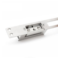 Serrure de porte étroite et longue en acier inoxydable poli, durable, antivol, de type clé, avec fonction Fail Safe ou Fail Safe
