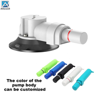 Support à ventouse de type poignée en silicone composite de qualité industrielle de 3 pouces avec couvercle supérieur en plastique ABS, capacité de charge de 15-20 kg pour