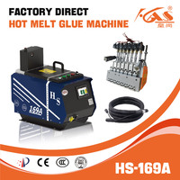 Applicateur automatique de colle thermofusible HS-169A, machine de distribution d'adhésif de précision pour applications de fabrication industrielle