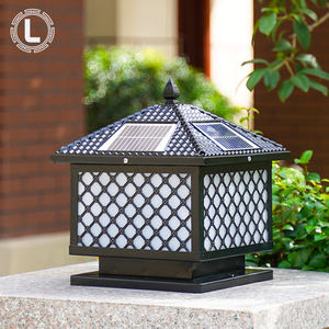 Lampe <span class=keywords><strong>de</strong></span> colonne <span class=keywords><strong>de</strong></span> portail <span class=keywords><strong>de</strong></span> jardin en métal à LED moderne imperméable, design électrique, extérieur - Product Image 4