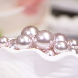 Perle di Cristallo Viola Chiaro Semi-forate Accessori Fai-da-Te per Creazione di Anelli Rotonde Simili a Perle - Product Image 2