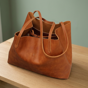 Sacs à main décontractés en cuir véritable pour femmes BS INTERNATIONAL, pliables, imperméables, légers, antivol, avec bandoulière chaîne, grande capacité - Product Image 6