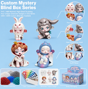 Simpatiche Action Figure Personalizzate in Blind Box, Set di Modelli in Plastica da Collezione, Ornamenti da Scrivania, Regalo Cartoon, Produzione OEM ODM all'Ingrosso - Product Image 2