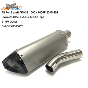 Système D'échappement De Moto Pour Suzuki <span class=keywords><strong>GSXS1000</strong></span> GSXS1000F Tuyau D'échappement Milieu Slip On <span class=keywords><strong>2015</strong></span> 2016 2017 2018 2019 2020 2021 - Product Image 2