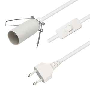 6FT E12 E14 Salt Lamp <b>Power</b> Cord, CEE Plug AC Replacement <b>Cable</b> for Himalayan Salt Lamp, European Standard - Product Image 5