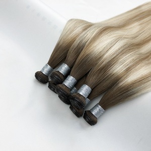 Newest Wholesale Orient Fashion NewRemy Slavic Virgin Hair Light Color <b>Sewing</b> Machine 20 30 Inch Russian Layered Genius Weft - Product Image 1