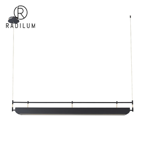 Suspension Linéaire en Aluminium Style Nordique Minimaliste Moderne pour Bureau, Salle à Manger, Lampe Décorative d'Ambiance, Lustre LED pour Studio - Product Image 1