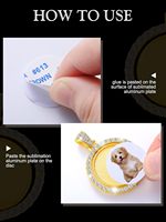 SCCFMM Plateaux de strass pour sublimation, Ensemble de pendentifs cœur, Pendentifs en strass vierges double face pour impression par transfert thermique
