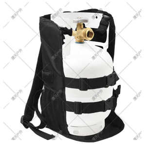Cross Border Custom Logo Double Shoulder Gas Backpack 10 Pound Propane Tank Rack Portable Outdoor <b>Camping</b> <b>Stove</b> <b>Accessory</b> - Product Image 2