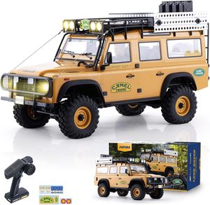 Voiture RC FMS FCX10 Camel Trophy 1/10 Land Rover Ranger Rover Defender Discovery RC Crawler 4WD avec carrosserie rigide, modèle sous licence - Product Image 1