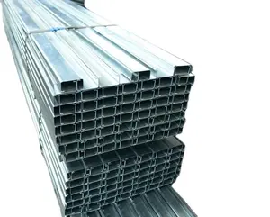 Galvanized C Channel Steel Beams C Purlin Steel Large Span Steel Structural Buildings Perforated C Channel