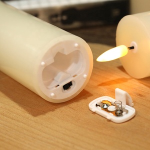 Bán Sỉ Nến Pin Sáp Parafin Thật Nến Điện Cột Trang Trí Đám Cưới Không Lửa - Product Image 3