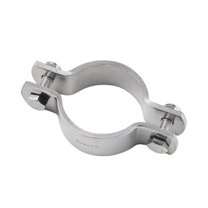 Collier de serrage pour tuyau en acier inoxydable, 40 mm, simple, pour l'industrie générale, finition polie, métrique - Product Image 1