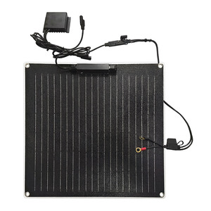 Chargeur solaire semi-flexible ETFE populaire 18W 25W 12V avec support adhésif <span class=keywords><strong>3M</strong></span> pour montage sur toit de voiture, camping-car, bateau - Product Image 1