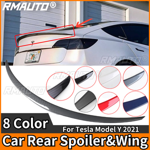 Alerón trasero de fibra de carbono RMAUTO tipo performance para Tesla Model Y 2021, alerón trasero con estilo de ala, kit de carrocería. - Product Image 1