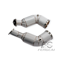 Tubo de Escape de Alto Flujo SS304 para Audi RS6 RS7 S8 4.0T C8 D5 2021+, Tubo de Escape Aislado para Mejora de Potencia