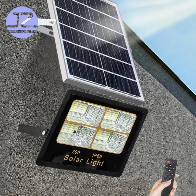 Ip65 Solar betriebene 40 300 Watt Abs 10W 50W 100W 300 W Außen LED 100W Solar Flutlicht mit Panel