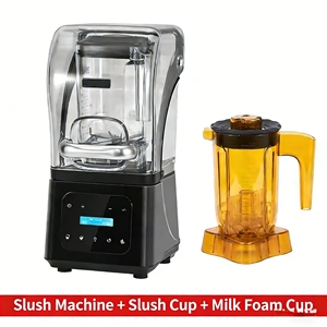 Máquina Comercial de Granizados de Alta Velocidad para Tiendas de Té con Leche, Totalmente Automática, Pantalla Táctil, 1.8L de Capacidad, 2200W, Trituradora de Hielo para Batidos - Product Image 5
