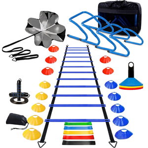 HK MAXFREE Complete Football Training Kit-Agile <b>Ladder</b> & Resistance Umbrella Hurdle for Football Agility & Speed Training - Product Image 1