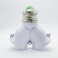E27 à 2 E27 Splitter Lampe Ampoule Base Adaptateur Socket Convertisseur 2 en 1 E27 Led Y Forme Socket Light Holder