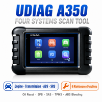 UDIAG A350 4 Sistem OBD2 Scanner untuk Mesin Transmisi ABS SRS Pembaca Kode Diagnostik 6 Reset Oli EPB TPMS Mobil Truk SUV