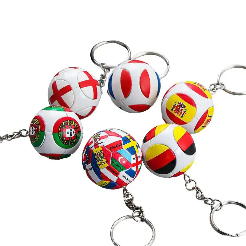 Llavero deportivo personalizado de diferentes países, llaveros de equipos de fútbol