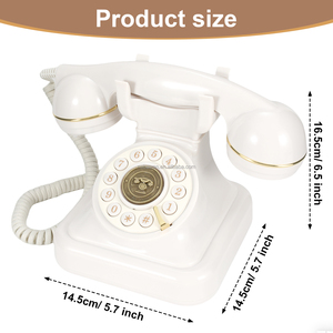 Téléphone <span class=keywords><strong>fixe</strong></span> filaire rétro au design vintage créatif, vente en gros pour la maison, le bureau et l'hôtel - Product Image 2