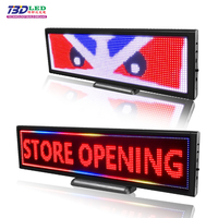 Écran LED pour voiture à l'arrière de la fenêtre, affichage numérique couleur RVB, panneau de message défilant, écran LED lumineux pour la publicité, écran LED pour magasin, bar