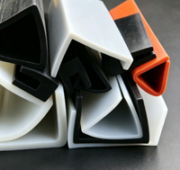 Bande d'étanchéité en silicone pour machines, profilé d'étanchéité extrudé en caoutchouc EPDM et silicone, joint d'étanchéité pour fenêtres, portes et murs rideaux